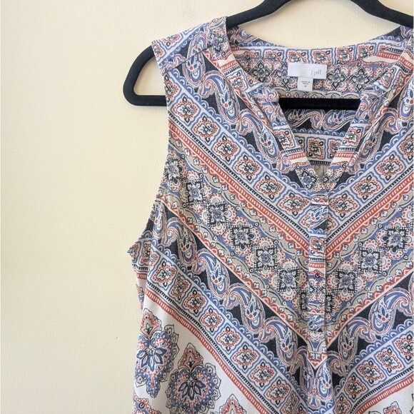 J. Jill Sleeveless Tunic With Pockets Size Medium Curved Hem - Picture 5 of 8